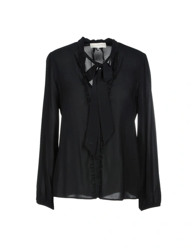 L'autre Chose Shirts & Blouses With Bow In Black
