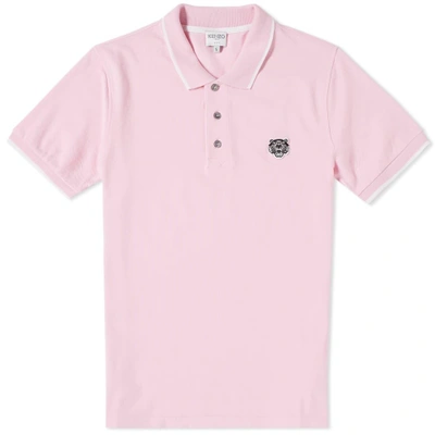 Kenzo Tiger Polo In Pink