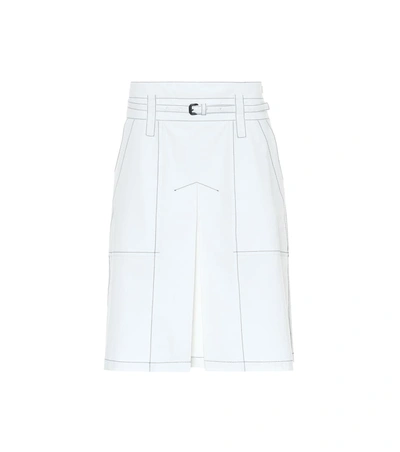 Bottega Veneta Cotton Skirt In White