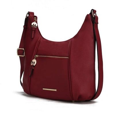 Mkf Collection By Mia K Lavinia Vegan Leather Women's Shoulder Bag In Red