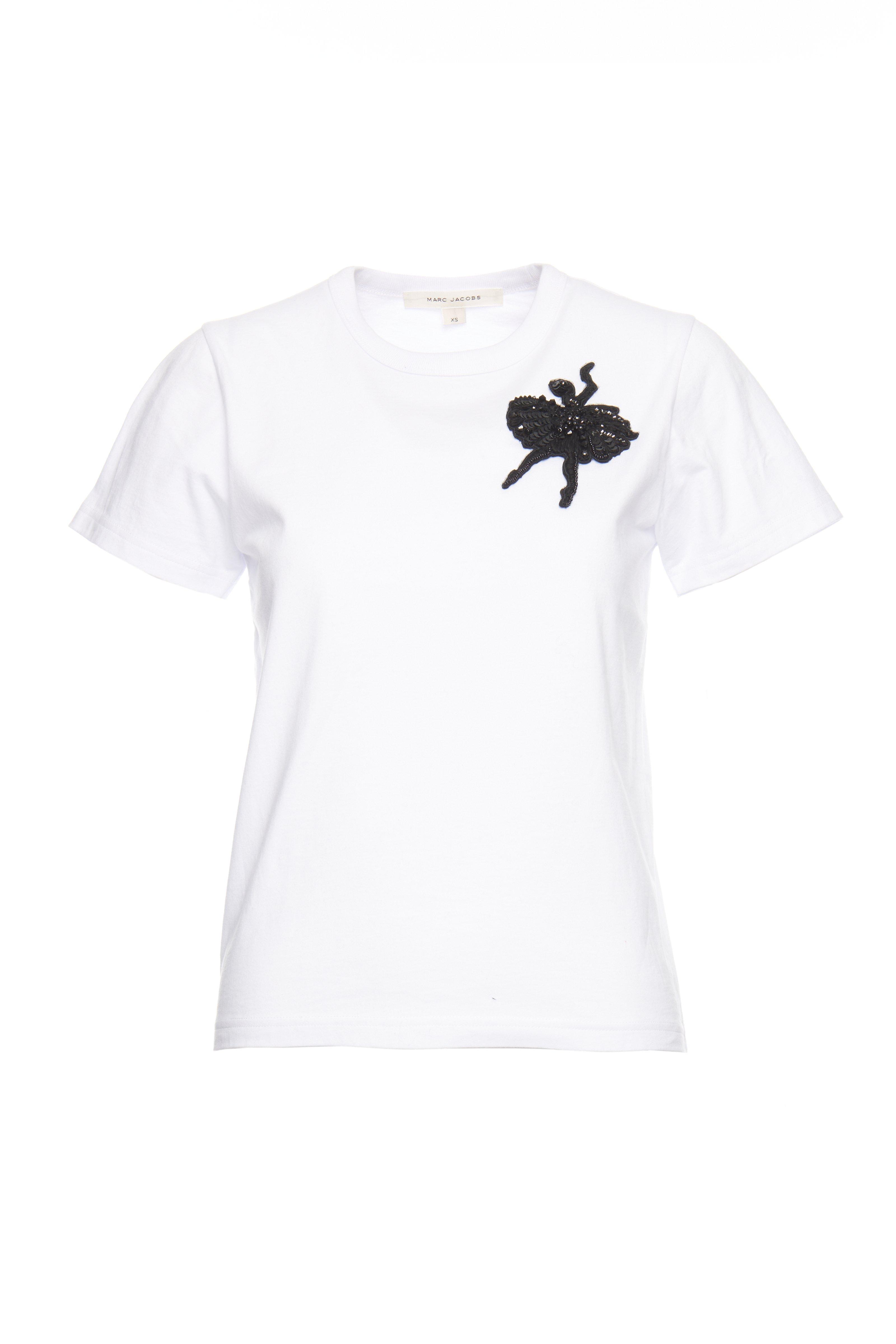 Marc Jacobs Classic Ballerina T-shirt In Ivory Multi | ModeSens