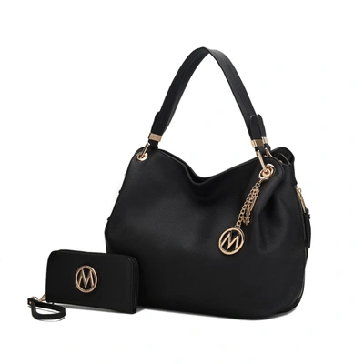 Mkf Collection By Mia K Fabienne Hobo Handbag With Wallet In Black