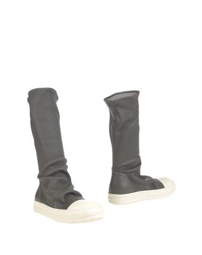 Rick Owens Boots In Lead