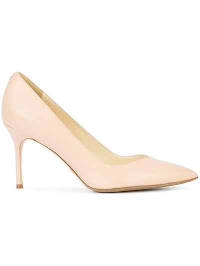 Sarah Flint Pointed Toe Pumps In Pink