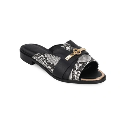 Mkf Collection By Mia K Celine Sandal In Black