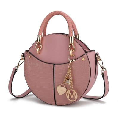Mkf Collection By Mia K Nobella Croco Crossbody Handbag For Women's In Brown