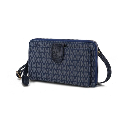 Mkf Collection By Mia K Olga Smartphone And Wallet Convertible Crossbody Bag In Blue