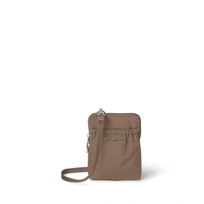 Baggallini Women's Rfid Bryant Mini Pouch Crossbody Bag In Brown