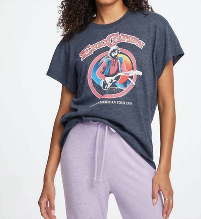 Chaser Eric Clapton - North American Tour Tee In Dark Denim In Blue