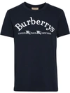 Burberry Men's Pairi Logo-graphic T-shirt In Navy