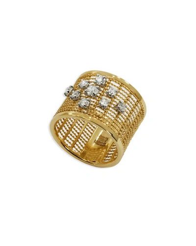 Staurino Fratelli 18k Gold Renaissance Dancing Diamond Ring
