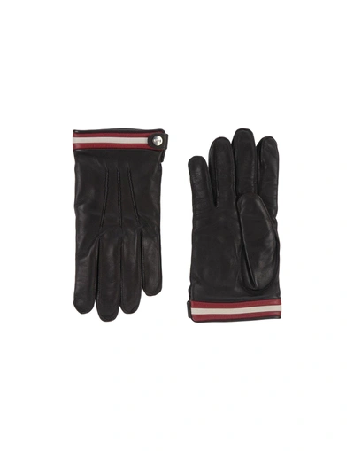 Bally Gloves In Dark Brown
