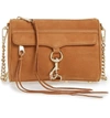 Rebecca Minkoff Mini Mac Convertible Crossbody Bag - Brown In Almond/light Gold Hardware