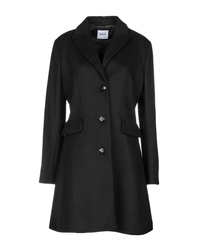 Moschino Cheap And Chic Coats In Black
