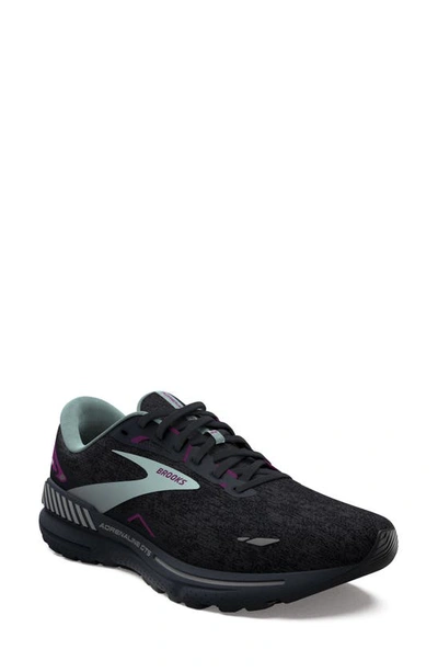 Brooks Adrenaline Gts 23 Trainer In Light Blue/purple/black