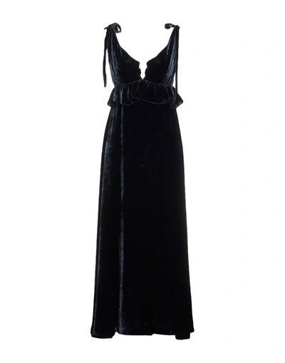 Vivetta Long Dresses In Dark Blue