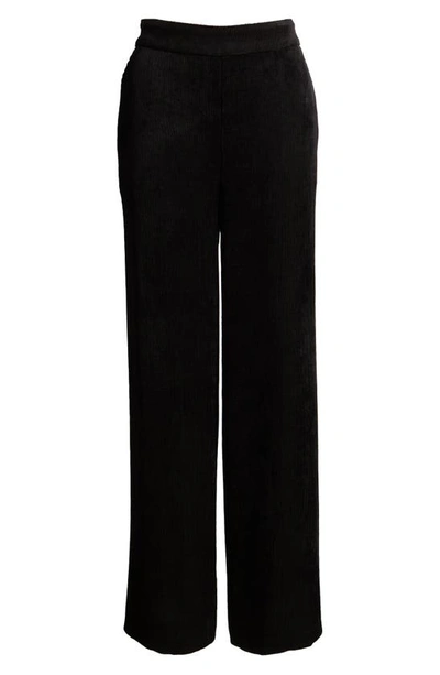 Kobi Halperin Hunter High-rise Wide-leg Corduroy Trousers In Black