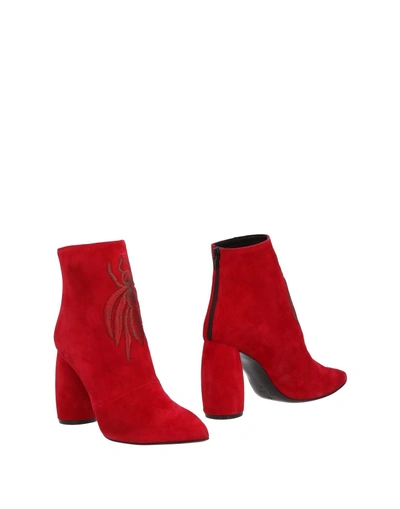 Marc Ellis Ankle Boot In Red