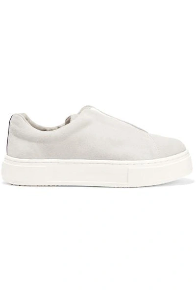 Eytys Doja Suede Slip On Sneakers In Off White