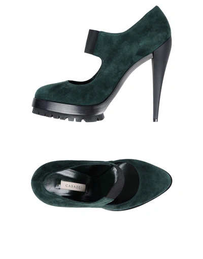 Casadei Pump In Dark Green