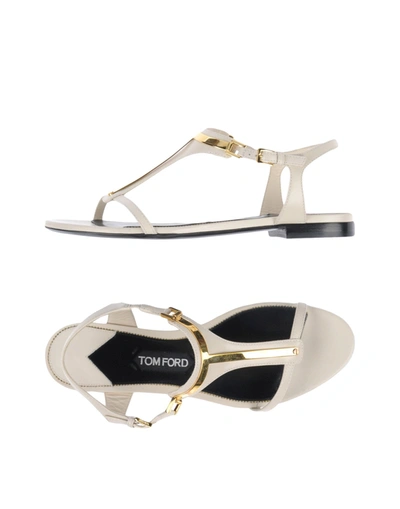 Tom Ford Sandals In Ivory