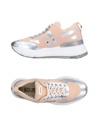 Ruco Line Sneakers In Light Pink