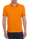 Robert Graham Lucifer Polo In Orange