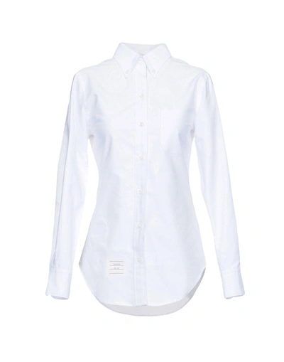Thom Browne Solid Color Shirts & Blouses In White