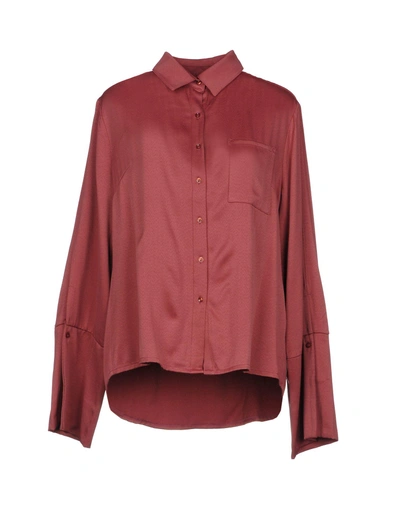 Na-kd Solid Color Shirts & Blouses In Pastel Pink