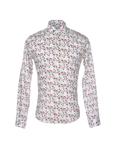 Poggianti Patterned Shirt In Ivory