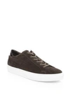 To Boot New York Knox Lace-up Suede Sneakers In Athracite Asphalt