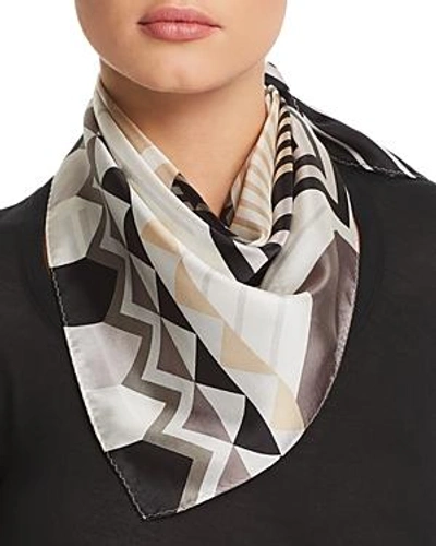 Echo Tassie Silk Square Bandana Scarf In Black