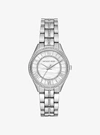 Michael Kors Women's Mini Lauryn Stainless Steel Bracelet Watch 33mm In Silver