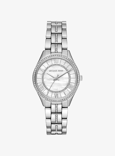 Michael Kors Women's Mini Lauryn Stainless Steel Bracelet Watch 33mm In Silver