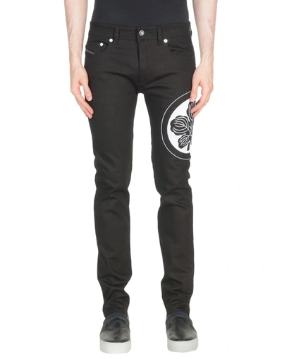 Diesel Black Gold Denim Pants In Black