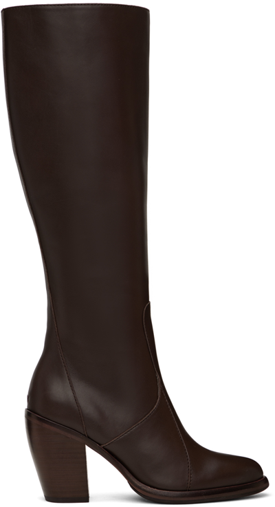 Rag & Bone Brown Mustang Boots In Blgabwn