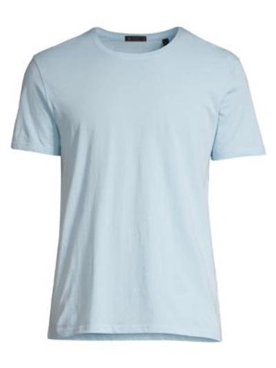 Atm Anthony Thomas Melillo Short-sleeve Regular Fit Stretch T-shirt In Light Blue