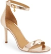 Tory Burch Women's Ellie Leather High-heel Ankle Strap Sandals In Rose Gold