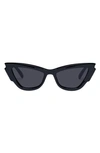Le Specs Lost Days Cat Eye Sunglasses In Black