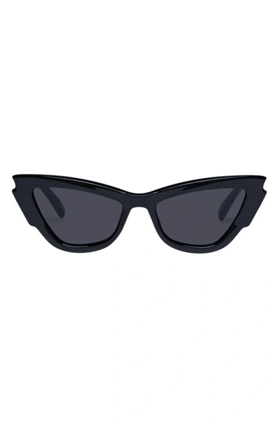 Le Specs Lost Days Cat Eye Sunglasses In Black