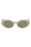 Le Specs Nouveau Trash Round Sunglasses In Nude