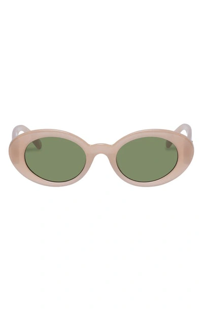 Le Specs Nouveau Trash Round Sunglasses In Nude