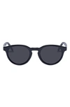 Le Specs Trashy Round Sunglasses In Black