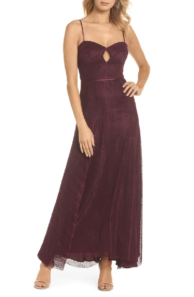 Jill Jill Stuart Eliza Lace Slip Gown W/ Cutout Front In Pandora | ModeSens