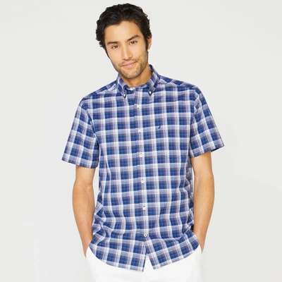 Nautica Mens Big & Tall Plaid Short Sleeve Shirt In Multi