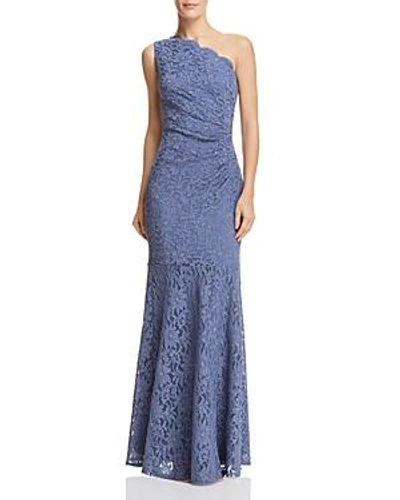 Decode 1.8 One-shoulder Lace Gown In Periwinkle