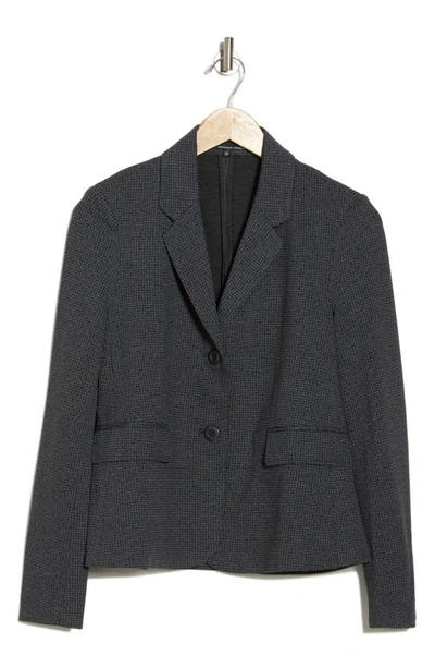 Amanda & Chelsea Grid Sport Coat In Charcoal