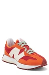 New Balance 327 Sneaker In Ghost Pepper/ Velocity Red