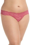 Cosabella Never Say Never Cutie Thong In Plum Blossom