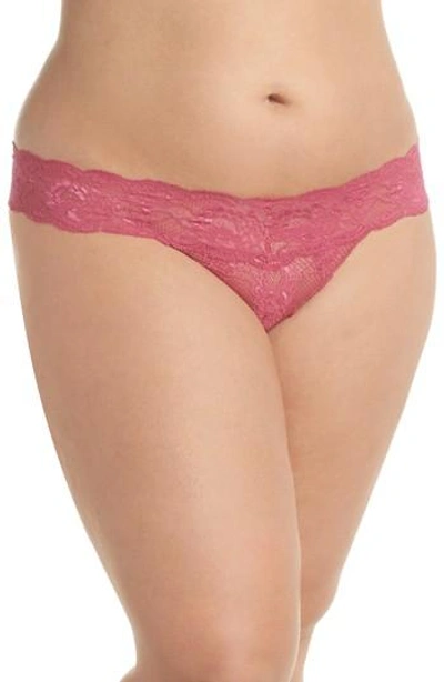 Cosabella Never Say Never Cutie Thong In Plum Blossom